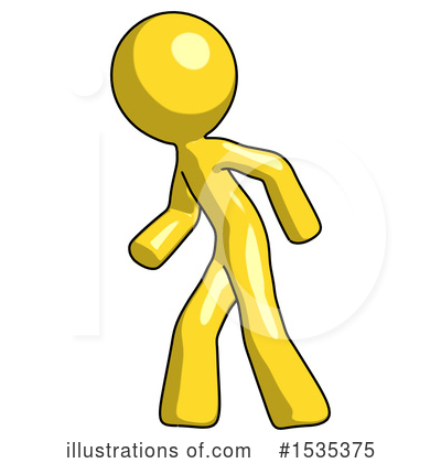 Royalty-Free (RF) Yellow Design Mascot Clipart Illustration by Leo Blanchette - Stock Sample #1535375