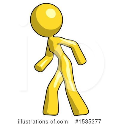 Royalty-Free (RF) Yellow Design Mascot Clipart Illustration by Leo Blanchette - Stock Sample #1535377