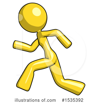 Royalty-Free (RF) Yellow Design Mascot Clipart Illustration by Leo Blanchette - Stock Sample #1535392