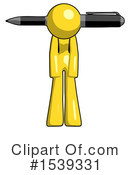Yellow Design Mascot Clipart #1539331 by Leo Blanchette