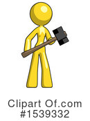 Yellow Design Mascot Clipart #1539332 by Leo Blanchette