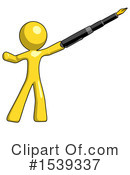Yellow Design Mascot Clipart #1539337 by Leo Blanchette