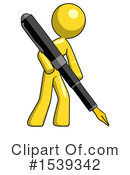 Yellow Design Mascot Clipart #1539342 by Leo Blanchette
