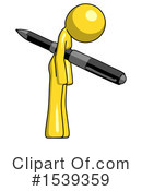 Yellow Design Mascot Clipart #1539359 by Leo Blanchette