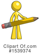 Yellow Design Mascot Clipart #1539374 by Leo Blanchette