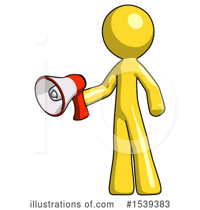 Royalty-Free (RF) Yellow Design Mascot Clipart Illustration by Leo Blanchette - Stock Sample #1539383