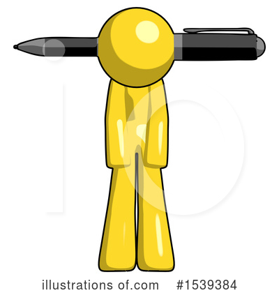 Royalty-Free (RF) Yellow Design Mascot Clipart Illustration by Leo Blanchette - Stock Sample #1539384