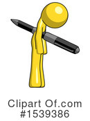 Yellow Design Mascot Clipart #1539386 by Leo Blanchette