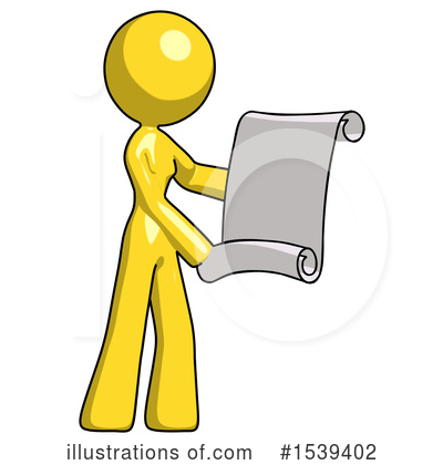 Royalty-Free (RF) Yellow Design Mascot Clipart Illustration by Leo Blanchette - Stock Sample #1539402