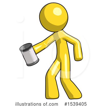 Royalty-Free (RF) Yellow Design Mascot Clipart Illustration by Leo Blanchette - Stock Sample #1539405