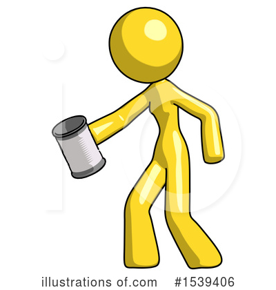 Royalty-Free (RF) Yellow Design Mascot Clipart Illustration by Leo Blanchette - Stock Sample #1539406