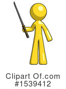Yellow Design Mascot Clipart #1539412 by Leo Blanchette