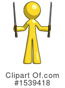 Yellow Design Mascot Clipart #1539418 by Leo Blanchette