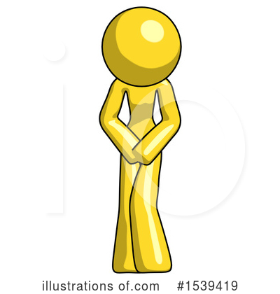 Royalty-Free (RF) Yellow Design Mascot Clipart Illustration by Leo Blanchette - Stock Sample #1539419