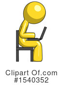 Yellow  Design Mascot Clipart #1540352 by Leo Blanchette