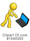 Yellow  Design Mascot Clipart #1540353 by Leo Blanchette