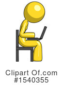 Yellow  Design Mascot Clipart #1540355 by Leo Blanchette