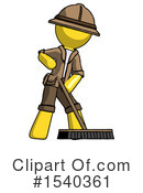 Yellow  Design Mascot Clipart #1540361 by Leo Blanchette