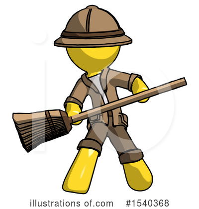 Royalty-Free (RF) Yellow  Design Mascot Clipart Illustration by Leo Blanchette - Stock Sample #1540368