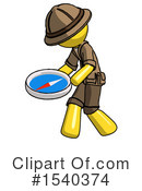 Yellow  Design Mascot Clipart #1540374 by Leo Blanchette