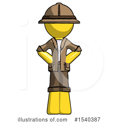 Royalty-Free (RF) Yellow  Design Mascot Clipart Illustration by Leo Blanchette - Stock Sample #1540387