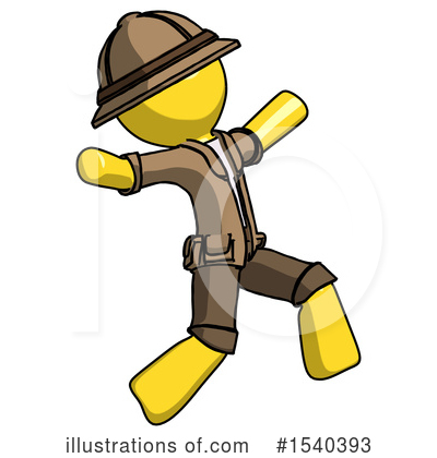 Royalty-Free (RF) Yellow  Design Mascot Clipart Illustration by Leo Blanchette - Stock Sample #1540393