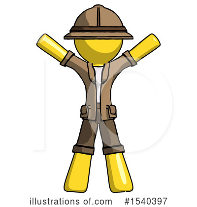 Royalty-Free (RF) Yellow  Design Mascot Clipart Illustration by Leo Blanchette - Stock Sample #1540397