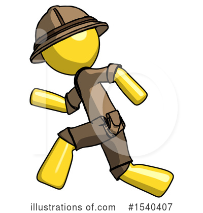 Royalty-Free (RF) Yellow  Design Mascot Clipart Illustration by Leo Blanchette - Stock Sample #1540407