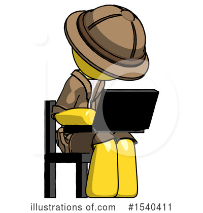 Royalty-Free (RF) Yellow  Design Mascot Clipart Illustration by Leo Blanchette - Stock Sample #1540411