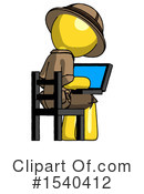 Yellow  Design Mascot Clipart #1540412 by Leo Blanchette