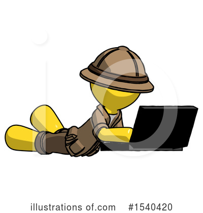 Royalty-Free (RF) Yellow  Design Mascot Clipart Illustration by Leo Blanchette - Stock Sample #1540420