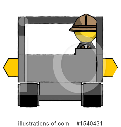 Royalty-Free (RF) Yellow  Design Mascot Clipart Illustration by Leo Blanchette - Stock Sample #1540431