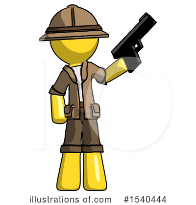 Royalty-Free (RF) Yellow  Design Mascot Clipart Illustration by Leo Blanchette - Stock Sample #1540444