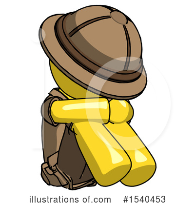 Royalty-Free (RF) Yellow  Design Mascot Clipart Illustration by Leo Blanchette - Stock Sample #1540453