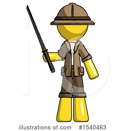 Royalty-Free (RF) Yellow  Design Mascot Clipart Illustration by Leo Blanchette - Stock Sample #1540463