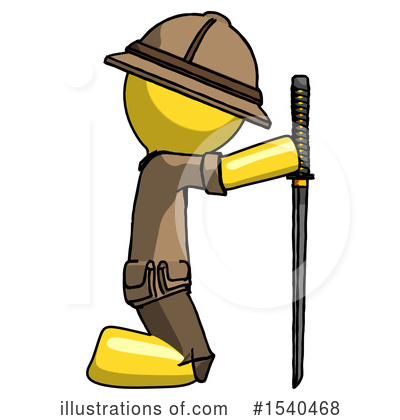 Royalty-Free (RF) Yellow  Design Mascot Clipart Illustration by Leo Blanchette - Stock Sample #1540468