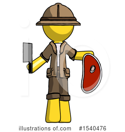 Royalty-Free (RF) Yellow  Design Mascot Clipart Illustration by Leo Blanchette - Stock Sample #1540476