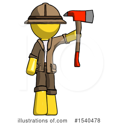 Royalty-Free (RF) Yellow  Design Mascot Clipart Illustration by Leo Blanchette - Stock Sample #1540478