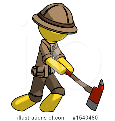 Royalty-Free (RF) Yellow  Design Mascot Clipart Illustration by Leo Blanchette - Stock Sample #1540480