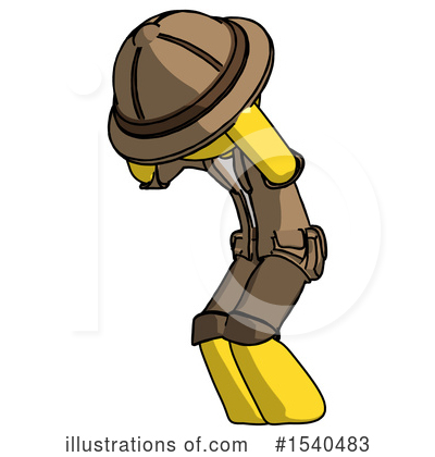 Royalty-Free (RF) Yellow  Design Mascot Clipart Illustration by Leo Blanchette - Stock Sample #1540483