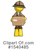 Yellow  Design Mascot Clipart #1540485 by Leo Blanchette
