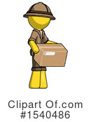 Yellow  Design Mascot Clipart #1540486 by Leo Blanchette
