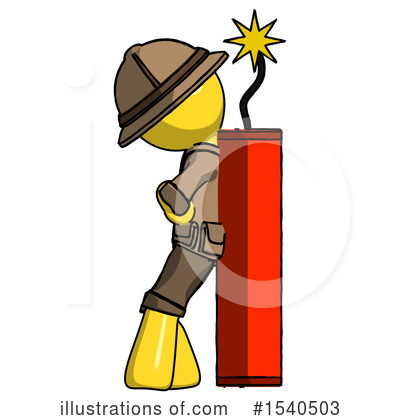 Royalty-Free (RF) Yellow  Design Mascot Clipart Illustration by Leo Blanchette - Stock Sample #1540503