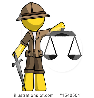 Royalty-Free (RF) Yellow  Design Mascot Clipart Illustration by Leo Blanchette - Stock Sample #1540504