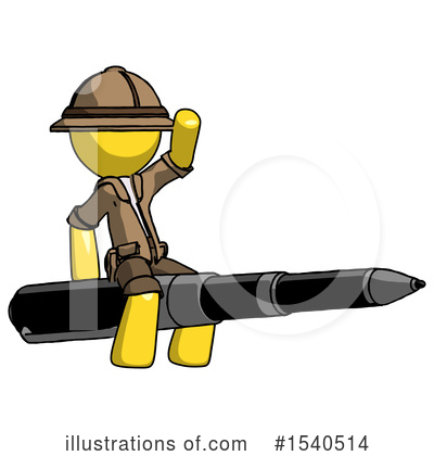 Royalty-Free (RF) Yellow  Design Mascot Clipart Illustration by Leo Blanchette - Stock Sample #1540514