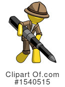 Yellow  Design Mascot Clipart #1540515 by Leo Blanchette