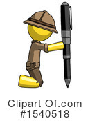 Yellow  Design Mascot Clipart #1540518 by Leo Blanchette