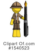 Yellow  Design Mascot Clipart #1540523 by Leo Blanchette
