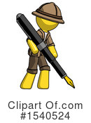 Yellow  Design Mascot Clipart #1540524 by Leo Blanchette