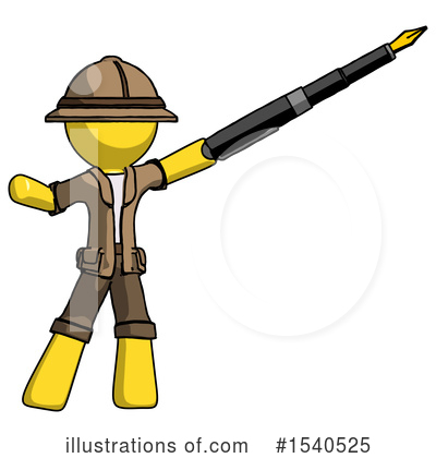 Royalty-Free (RF) Yellow  Design Mascot Clipart Illustration by Leo Blanchette - Stock Sample #1540525